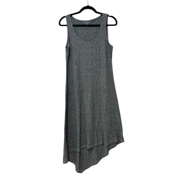 Eileen Fisher Silver Asymmetrical Sundress Scoop Neck Sleeveless XS - Picture 1 of 6